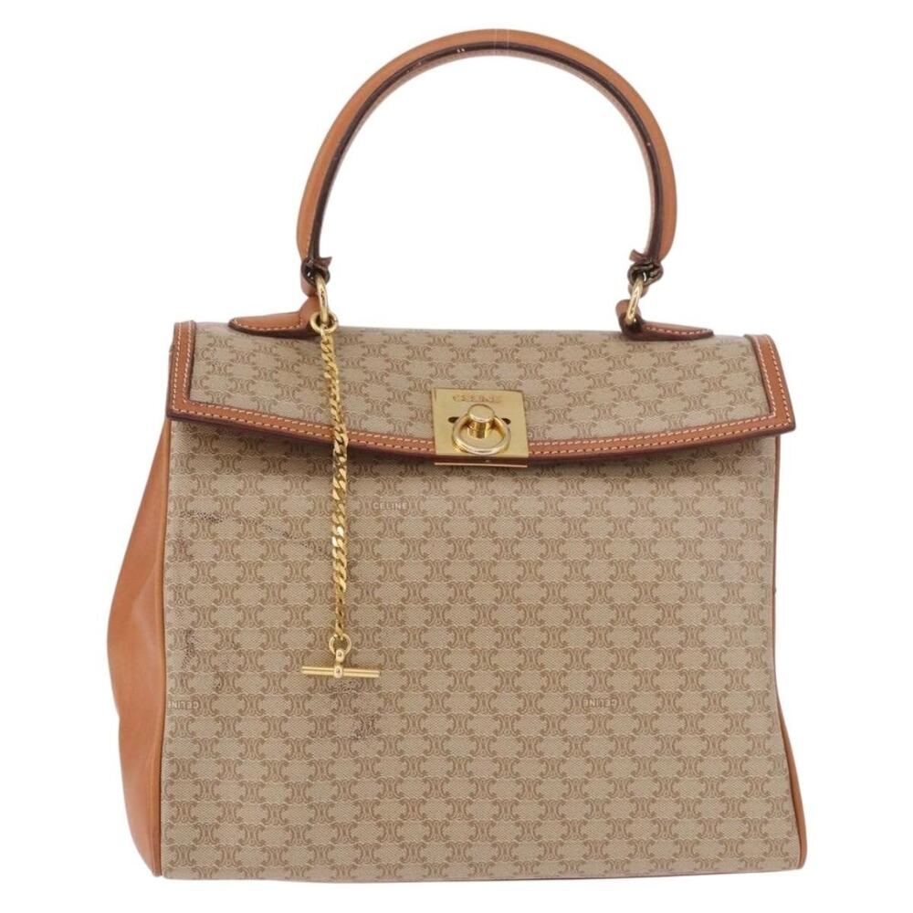 Celine Macadam Handbag Beige